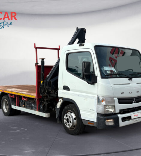 MITSUBISHI CANTER 75 CON GRU HIAB CASSONE PIANALATO